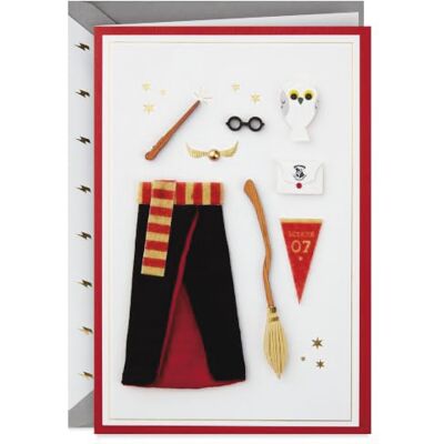 Hallmark , biglietto di auguri di compleanno di Harry Potter (cose preferite) Hallmark , biglietto di auguri di compleanno di Harry Potter (cose preferite)