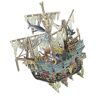 ART Sunken Galleon – Biglietto di auguri pop-up 3D con grande etichetta – 3D040