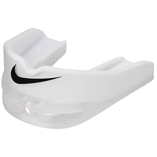 Nike Alpha Paradenti da calcio, colore: Bianco   Nero