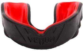 VENUM Challenger, Paradenti Unisex, Nero/Rosso, Taglia unica