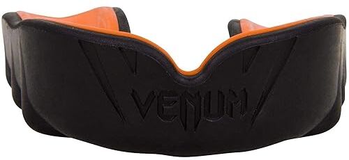 VENUM Challenger, Paradenti Unisex, Nero/Arancione, Taglia One sizeca