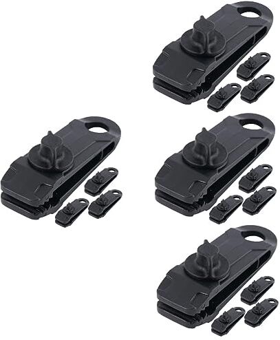 BESPORTBLE 16 Pezzi Clip Per Tenda Campeggio Strumenti Professionali Tenda Sole Baldacchino Clip Per Telone Morsetto Per Tenda Campeggio Clip Di Fissaggio Protezione