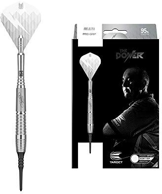 Target Darts Phil Taylor Power 9-Five Gen 6 18G 95% Set di Freccette con Punta Morbida in tungsteno