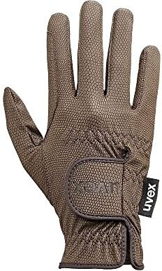 Uvex sportstyle, guanti da equitazione elasticizzati unisex, ottimo grip e robusti, compatibile con touchscreen, brown, 7