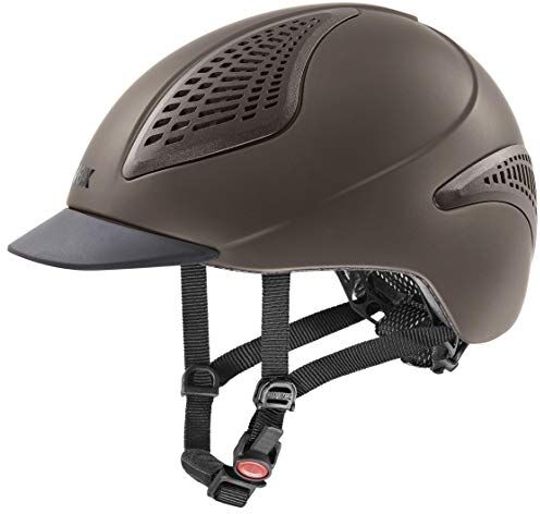 Uvex exxential II, casco da equitazione leggero unisex, regolazione individuale delle dimensioni, ventilazione ottimale, mocca matt, 52-55 cm