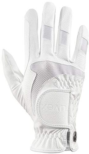 Uvex i-performance 2, guanti da equitazione flessibili unisex, robusti, ventilazione ottimale, white, 7.5