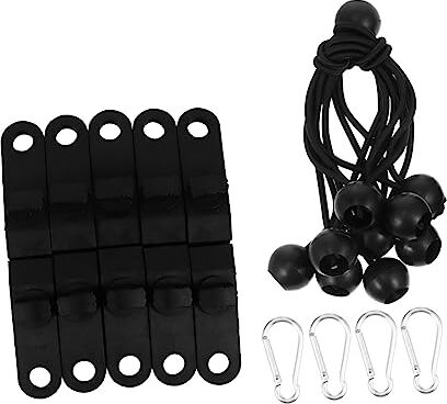 BESPORTBLE 1 Set Fermaglio Per Tenda Morsetti Per Tende Da Sole Clip Per Tende Da Sole in Nylon Fissatore Per Tende Clip Per Telone Antivento Lega Di Alluminio Multifunzione Corda Del Vento