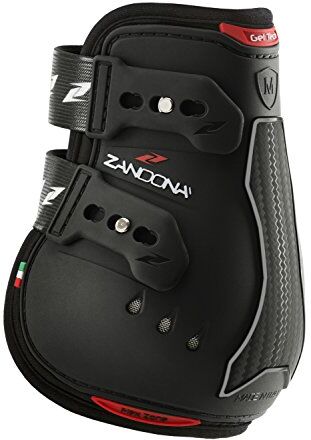 Zandonà Carbon Air Active-Fit Fetlock, Protezioni per Cavalli Unisex-Adulto, Nero, L+