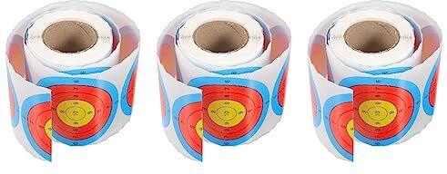 Homoyoyo 3 Rotoli Carta Bersaglio Bersagli Silhouette Per Le Riprese Adesivo Bersaglio Reattivo Adesivo Rotolo Di Destinazione Tiro Con Larco Bersagli Carta Fluorescente Fluorescenza