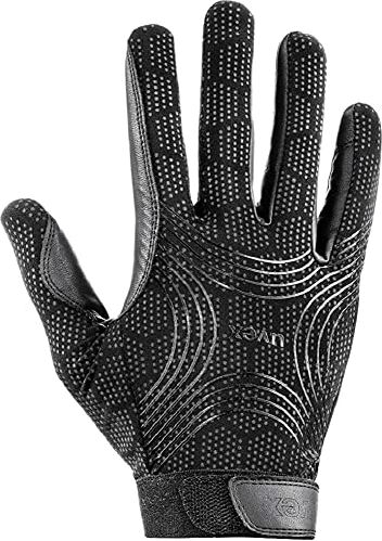 Uvex ceravent, guanti da equitazione flessibili unisex, resistenti, ottimo grip, black, 9.5