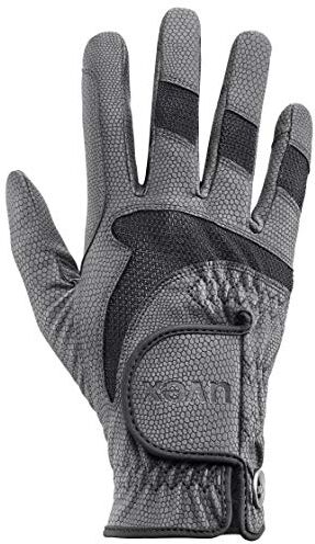 Uvex i-performance 2, guanti da equitazione flessibili unisex, robusti, ventilazione ottimale, anthracite-black, 7.5