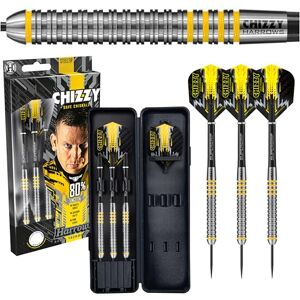Harrows Dave Chisnall Chizzy Set di freccette con punta in acciaio al tungsteno 80% da 21 g, 22 g, 23 g e 24 g, include asta nera Midi Supergrip, alette Prime e custodia da viaggio (23g) Harrows Dave Chisnall Chizzy Set di freccette con punta in acciaio al tungsteno 80% da 21 g, 22 g, 23 g e 24 g, include asta nera Midi Supergrip, alette Prime e custodia da viaggio (23g)