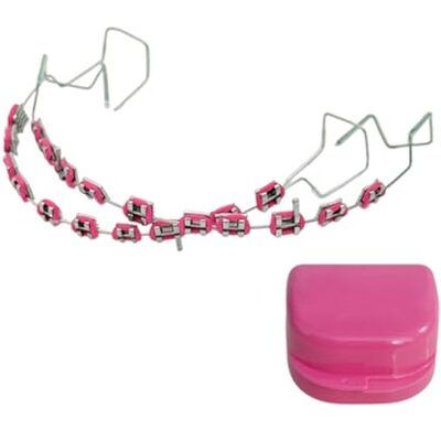 Generic Confezione da 2 pezzi di abbellimento temporaneo dei denti con scatola di immagazzinaggio metallico per paradenti alla moda nella vita di tutti i giorni Generic Confezione da 2 pezzi di abbellimento temporaneo dei denti con scatola di immagazzinaggio metallico per paradenti alla moda nella vita di tutti i giorni