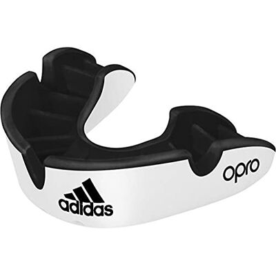 adidas Opro Gen4 Paradenti unisex, colore: Bianco/Nero adidas Opro Gen4 Paradenti unisex, colore: Bianco/Nero
