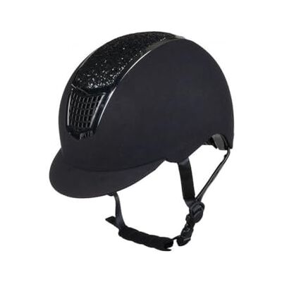 HKM Brillant, Casco da Equitazione Unisex Adulto, Nero/Nero, M=55-57cm HKM Brillant, Casco da Equitazione Unisex Adulto, Nero/Nero, M=55-57cm