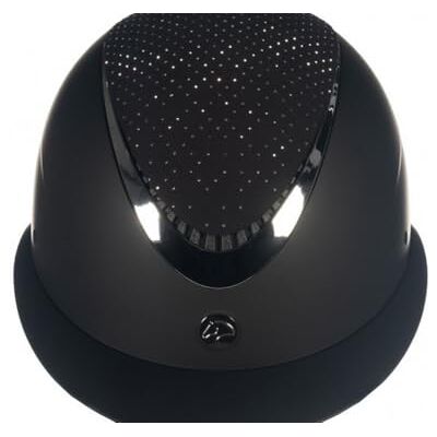 HKM Alarion Diamond, Casco da Equitazione Unisex Adulto, Nero/Argento, L HKM Alarion Diamond, Casco da Equitazione Unisex Adulto, Nero/Argento, L
