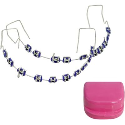 Generic Confezione da 2 pezzi di abbellimento temporaneo dei denti con scatola di immagazzinaggio metallico per paradenti alla moda nella vita di tutti i giorni Generic Confezione da 2 pezzi di abbellimento temporaneo dei denti con scatola di immagazzinaggio metallico per paradenti alla moda nella vita di tutti i giorni