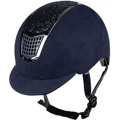 HKM Brillant, Caschi da Equitazione Unisex Adulto, 6971 Blu Scuro/Argento, 56-58 cm HKM Brillant, Caschi da Equitazione Unisex Adulto, 6971 Blu Scuro/Argento, 56-58 cm