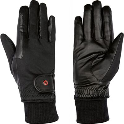 HKM Frosty, Guanti da Equitazione Unisex Adulto, Nero, M HKM Frosty, Guanti da Equitazione Unisex Adulto, Nero, M