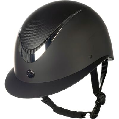 HKM Alarion, Casco da Equitazione Unisex, Nero/Argento, XS HKM Alarion, Casco da Equitazione Unisex, Nero/Argento, XS