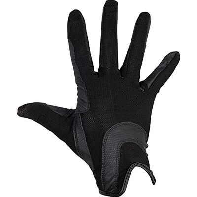 HKM Guanti da equitazione equestre con polso elastico e impugnatura in rete, traspirante e durevole combinazione di poliestere con poliuretano HKM Guanti da equitazione equestre con polso elastico e impugnatura in rete, traspirante e durevole combinazione di poliestere con poliuretano
