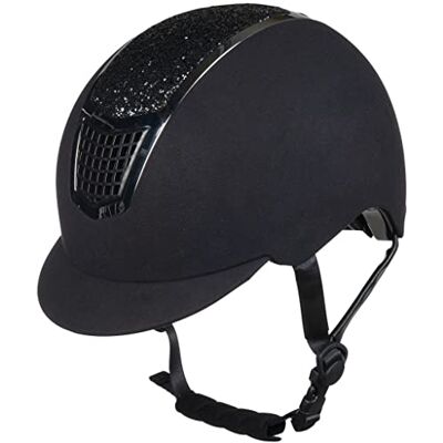 HKM Brillant, Caschi da Equitazione Unisex-Adulti, 9171 Nero/Argento, 53-55 cm HKM Brillant, Caschi da Equitazione Unisex-Adulti, 9171 Nero/Argento, 53-55 cm