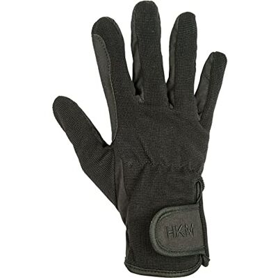 HKM Guanti da Equitazione Speciali in semilpelle di qualità per Bambini, Bambini, 9191.0004, Nero, 6 HKM Guanti da Equitazione Speciali in semilpelle di qualità per Bambini, Bambini, 9191.0004, Nero, 6