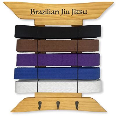 Alley Cats OSS Supporto per Cintura Brasiliana per Jiu Jitsu, per 5 Cinture e medaglie, dal Bianco al Nero, Custodia per Cintura per Arti Marziali, Regali per praticanti di Jiu Jitsu Alley Cats OSS Supporto per Cintura Brasiliana per Jiu Jitsu, per 5 Cinture e medaglie, dal Bianco al Nero, Custodia per Cintura per Arti Marziali, Regali per praticanti di Jiu Jitsu