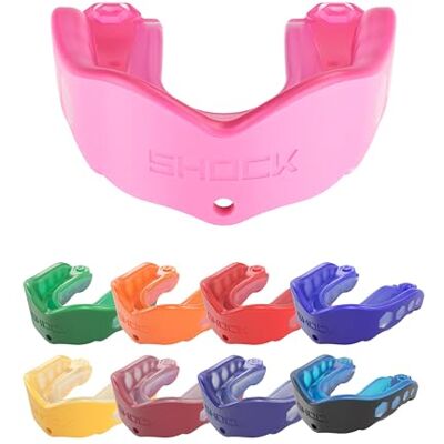 Shock Doctor Gel Max, Paradenti , Rosa, 11+ Shock Doctor Gel Max, Paradenti , Rosa, 11+