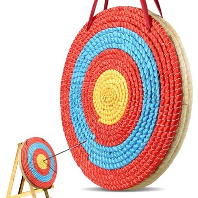 VEVOR Bersaglio da Tiro con l'Arco Portatile Diametro 50,8cm, Bersaglio Portatile Paglia 3 Strati per l'Allenamento Alta Visibilità, Bersaglio per Tiro con l'Arco Esterno Interno, Bersaglio in Paglia VEVOR Bersaglio da Tiro con l'Arco Portatile Diametro 50,8cm, Bersaglio Portatile Paglia 3 Strati per l'Allenamento Alta Visibilità, Bersaglio per Tiro con l'Arco Esterno Interno, Bersaglio in Paglia