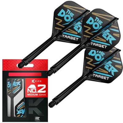 Target Darts Phil Taylor K Flex Voli e Sistema di Alberi, No.2 Confezione da 3 Aste Kflex all in One, Player Edition Freccette Accessori Asta per Freccette K-Flex Corto/Intermedio/Medio Target Darts Phil Taylor K Flex Voli e Sistema di Alberi, No.2 Confezione da 3 Aste Kflex all in One, Player Edition Freccette Accessori Asta per Freccette K-Flex Corto/Intermedio/Medio