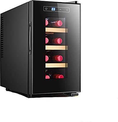 RR-YRN Piccolo Armadietto Da Vino Elettronico (8 Bottiglie), Frigorifero Per Vino Desktop Domestico, Cantina Indipendente Con Porta in Vetro, 8-18 ° C/LED/Nessuna Vibrazione,A