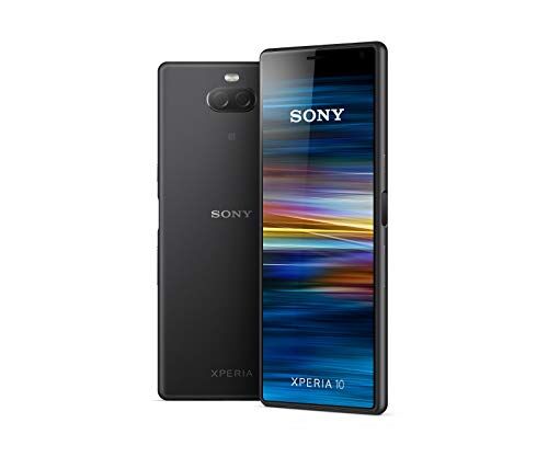 Sony Xperia 10 Smartphone con display 21:9, 6'' full HD+ Dual Camera 13MP e 5MP, Nero