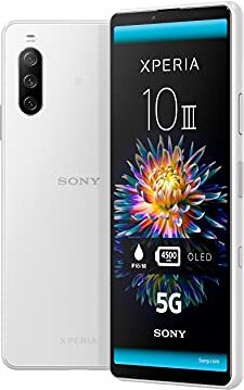 Sony Xperia 10 III 5G Smartphone 128GB, 6GB RAM, Dual Sim, White