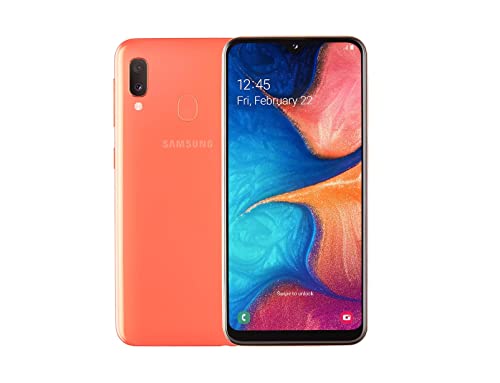 Samsung Smartphone Galaxy A20e, 14,82 cm (148,2 mm) 5,8 pollici, 32 GB di memoria interna, 3 GB RAM, Dual SIM, Coral – Versione tedesca
