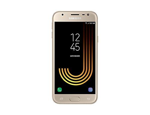 Samsung Galaxy J3 (2017) Smartphone, Gold, 16 GB Espandibili [Versione Italiana]