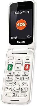 Siemens Clamshell  Gl590 White Easy Phone Clamshell 2.8" Dual Sim