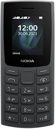 Nokia 105 2023 Telefono Cellulare Dual Sim, Display 1.8" a colori, Carbone (Charcoal) [Italia]