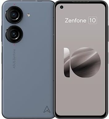 Asus Zenfone 10, EU Official, Blue, 256GB Storage and 8GB RAM, Compact Size 5,9 Inches, 50MP Gimbal Camera, Snapdragon 8 Gen 2