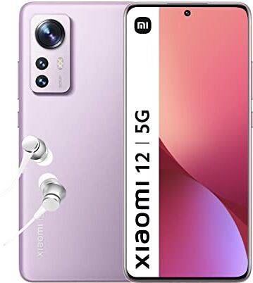 Xiaomi 12 Smartphone 8+128GB, 6.28” 120Hz AMOLED Display, Snapdragon 8 Gen 1, 50MP+13MP+5MP Fotocamera tripla, 4500mAh, Purple (Versione IT + 2 Anni di Garanzia)