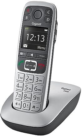 Siemens E560 Telefono Cordless, Tasti Grandi, Numeri sul Display Grandi, Tastiera Illuminata, Suonerie e Audio Potenziato, Tasto SOS, Grigio [Italia]