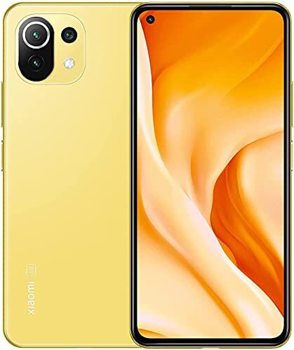 Xiaomi Mi 11 Lite 5G Cellulare 128GB, 8GB RAM, Dual Sim, Giallo Citrus Yellow