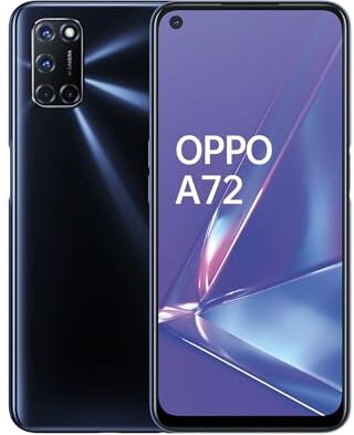 Oppo A72 Smartphone 128GB, 4GB RAM, Dual Sim, Twilight Black