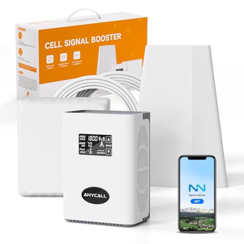 ANYCALL Amplificatore Segnale Cellulare 5G 4G LTE 3G GSM Ripetitore per Casa sulla Banda 3/7/8/20 per Tim Tre Vodafone Wind e altro con Antenne ad Alto Guadagno