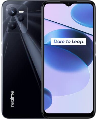 Realme C35 4G Smartphone Mobile 4+128，Tripla fotocamera con AI da 50 MP ， Schermo Full FHD da 16,7 cm (6,6'')， Ultra sottile: spessore di soli 8,1 mm， Batteria massiva da 5000 mAh，Glowing Black