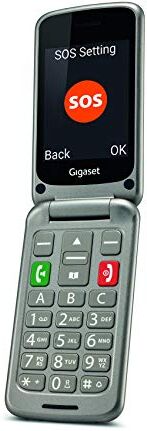 Siemens Gl590 Telefono Cellulare Sbloccato Dual Sim Con Interfaccia Ergonomica E Semplice Uso, Bluetooth 2.1 Grigio [Versione FR]