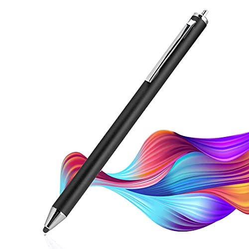 CCYLEZ Stilo, Penna per stilo con testa in tessuto touch screen, Alta sensibilità e precisione, Stilo per touchscreen per smartphone(Nero)