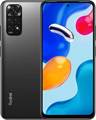 Xiaomi Redmi Note 11S Smartphone, 6GB RAM 128GB ROM, display AMOLED da 6,43 pollici, processore MediaTek Helio G96, fotocamera quadrupla AI da 108 MP (Grigio)