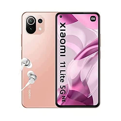 Xiaomi 11 Lite 5G NE Smartphone 8+128GB, Display AMOLED 6,55” a 90Hz, Qualcomm Snapdragon 778G, Tripla Fotocamera 64MP+8MP+5MP, 4250mAh, Peach Pink (Versione IT + 2 Anni di Garanzia)