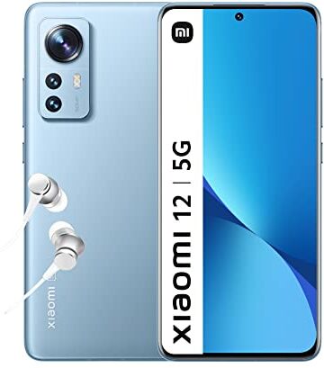 Xiaomi 12 Smartphone 8+128GB, 6.28” 120Hz AMOLED Display, Snapdragon 8 Gen 1, 50MP+13MP+5MP Fotocamera tripla, 4500mAh, Blue (Versione IT + 2 Anni di Garanzia)